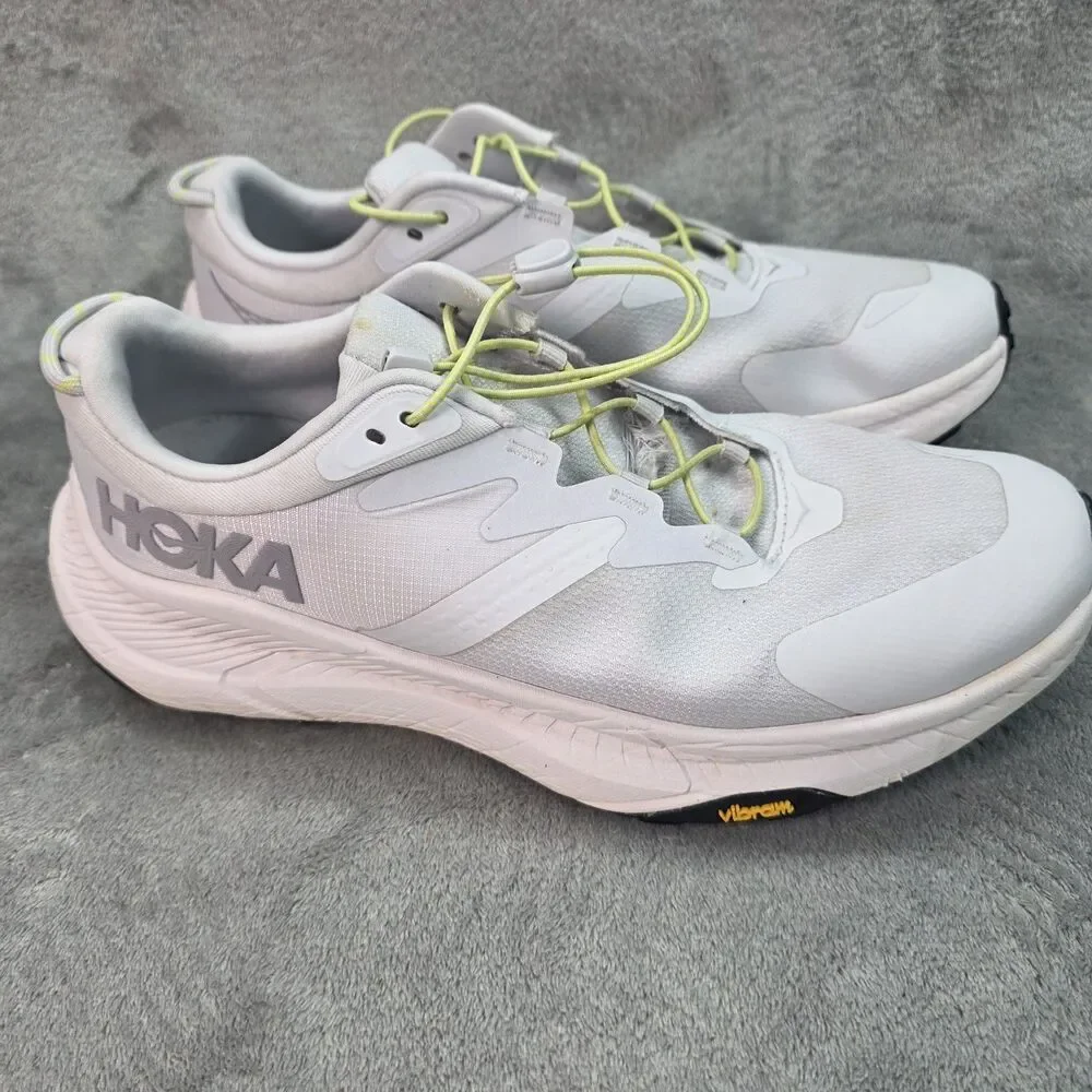 Hoka One One W Transport Wide Mist Lime Gray White 1164371 CRYS Size 9.5D